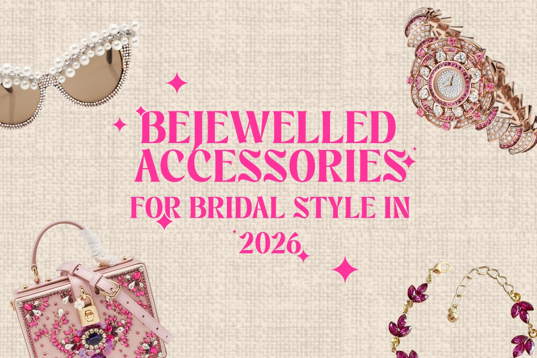 bride wearing ear cuffs wedding look