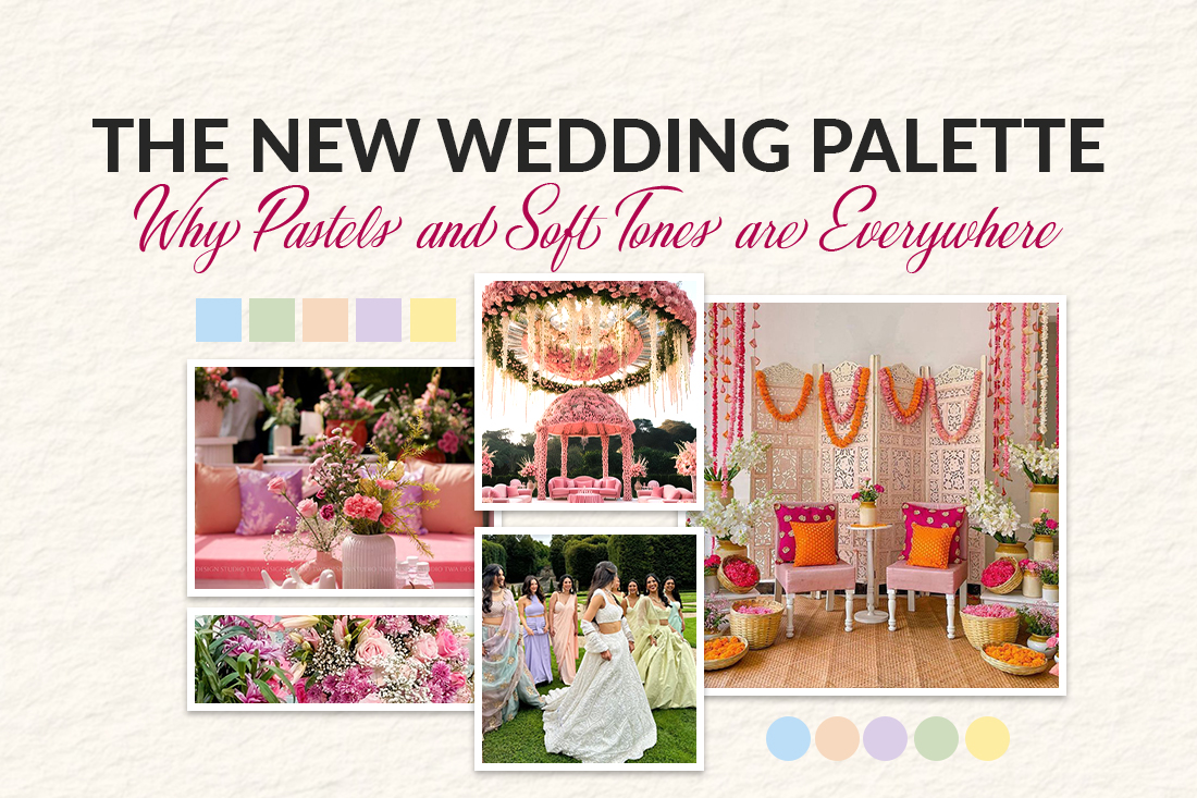 Pastel bridal lehenga blush pink
