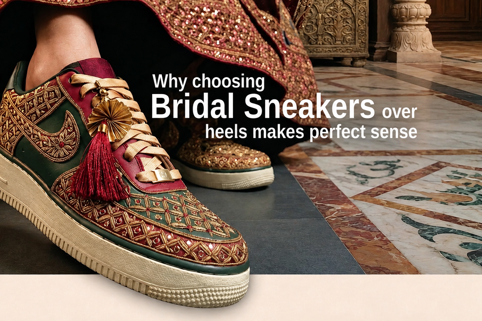 Why Choosing Bridal Sneakers Over Heels Makes Perfect Sense